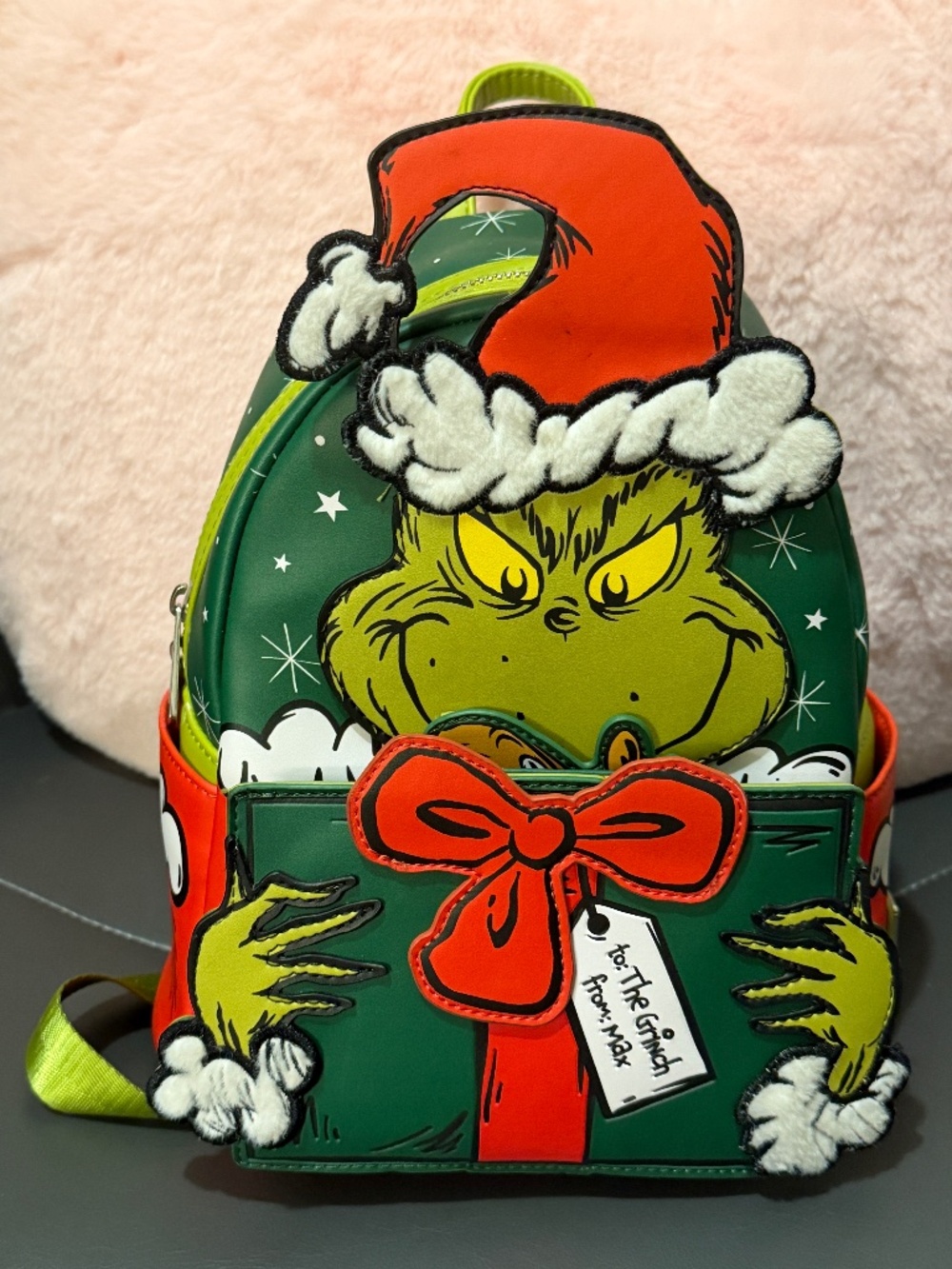 Loungefly Grinch with Max backpack
